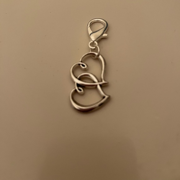 ❤️Silver double heart pet charm - Picture 2 of 6